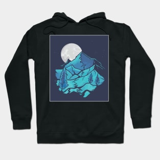 Moon landscape Hoodie